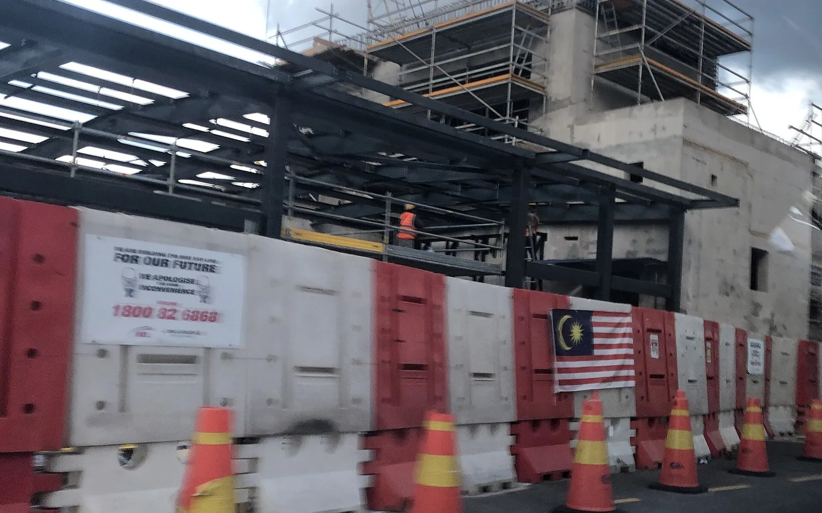Sentul Barat MRT station near Jalan Ipoh, Kuala Lumpur